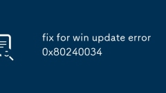 Fix for Win -Update -Fehler 0x80240034