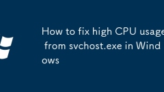 Comment réparer une utilisation élevée du processeur de svchost.exe dans Windows