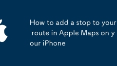 How to add a stop to your route in Apple Maps on your iPhone
