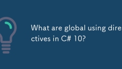 Was sind globale Verwendung von Anweisungen in C# 10?