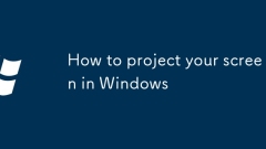 So projizieren Sie Ihren Bildschirm in Windows