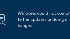 Windows tidak dapat menyelesaikan kemas kini yang membatalkan perubahan