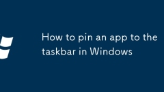 So stecken Sie eine App in die Taskleiste in Windows