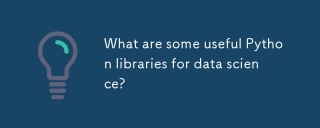 What are some useful Python libraries for data science?