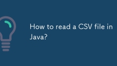 Comment lire un fichier CSV en Java?