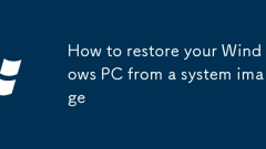 Cara memulihkan PC Windows anda dari gambar sistem