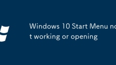 Menu permulaan Windows 10 tidak berfungsi atau dibuka