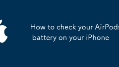 How to check your AirPods battery on your iPhone