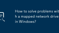 How to solve problems with a mapped network drive in Windows?