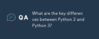 What are the key differences between Python 2 and Python 3?