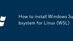 如何為L(zhǎng)inux安裝Windows子系統(tǒng)(WSL)