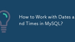 如何与MySQL中的日期和时间合作?