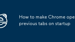 Cara Membuat Chrome Buka Tab Sebelumnya Pada Permulaan