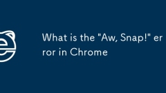 What is the 'Aw, Snap!' error in Chrome