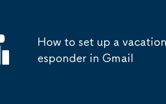 How to set up a vacation responder in Gmail