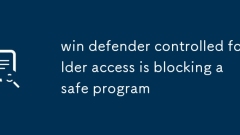 Win Defender Controlled Folder Access menyekat program yang selamat