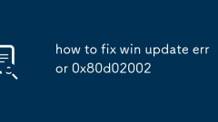 Comment corriger l'erreur de mise à jour Win 0x80d02002