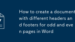 Cara membuat dokumen dengan tajuk dan footer yang berbeza untuk halaman ganjil dan bahkan dalam Word