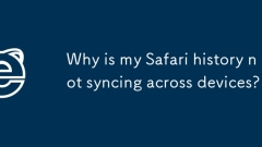 Why is my Safari history not syncing across devices?
