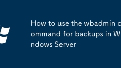 Windows ???? ??? WBADMIN ??? ???? ??