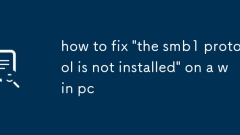 So beheben Sie 'Das SMB1 -Protokoll wird nicht installiert' auf einem Win -PC