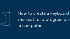 So erstellen Sie eine Tastaturverknüpfung für ein Programm auf einem Computer