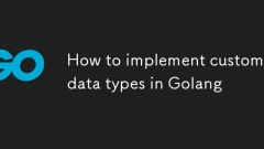 Cara melaksanakan jenis data tersuai di Golang