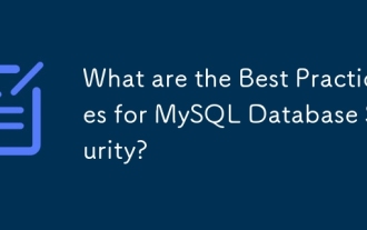 Quelles sont les meilleures pratiques pour la sécurité de la base de données MySQL?