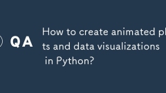 Comment créer des tracés animés et des visualisations de données dans Python?