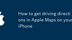 How to get driving directions in Apple Maps on your iPhone