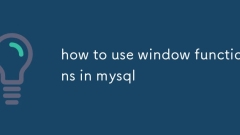 how to use window functions in mysql