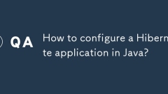 How to configure a Hibernate application in Java?