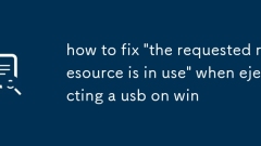 how to fix 'the requested resource is in use' when ejecting a usb on win