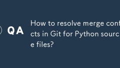 PythonソースファイルのGitのマージ競合を解決する方法は?