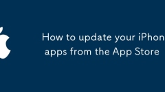 How to update your iPhone apps from the App Store
