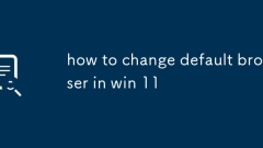 Comment changer le navigateur par défaut dans Win 11