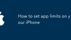How to set app limits on your iPhone