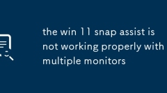 L'assistance Win 11 Snap ne fonctionne pas correctement avec plusieurs moniteurs