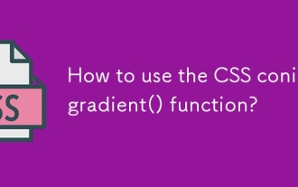 Bagaimana menggunakan fungsi CSS Conic-Gradient ()?