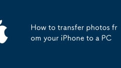 How to transfer photos from your iPhone to a PC