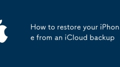 How to restore your iPhone from an iCloud backup