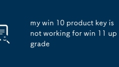 Kunci produk Win 10 saya tidak berfungsi untuk Menaik taraf 11 Win
