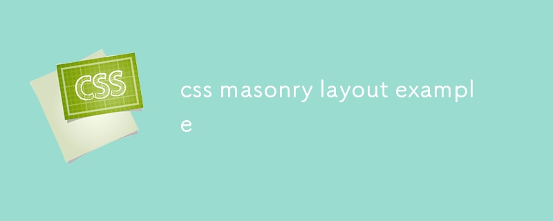 Contoh Layout Masonry CSS