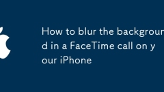 How to blur the background in a FaceTime call on your iPhone