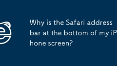Mengapa bar alamat safari di bahagian bawah skrin iPhone saya?