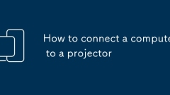How to connect a computer to a projector