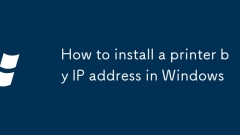 So installieren Sie einen Drucker per IP -Adresse in Windows