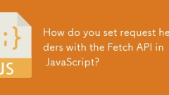 如何在JavaScript中使用fetch API設置請求標題?