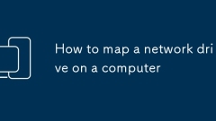 How to map a network drive on a computer