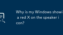 Warum zeigt meine Fenster ein rotes X auf dem Lautsprechersymbol?